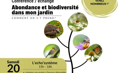 Abondance et Biodiversité dans mon jardin